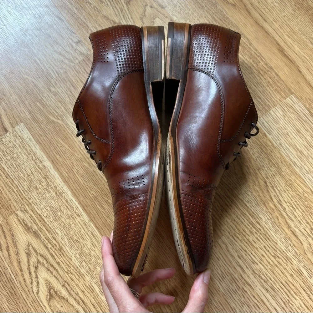 Kenneth Cole New York Men's Cha-Raid Oxford Business Dress Lace Up Shoes Sz 8.5M